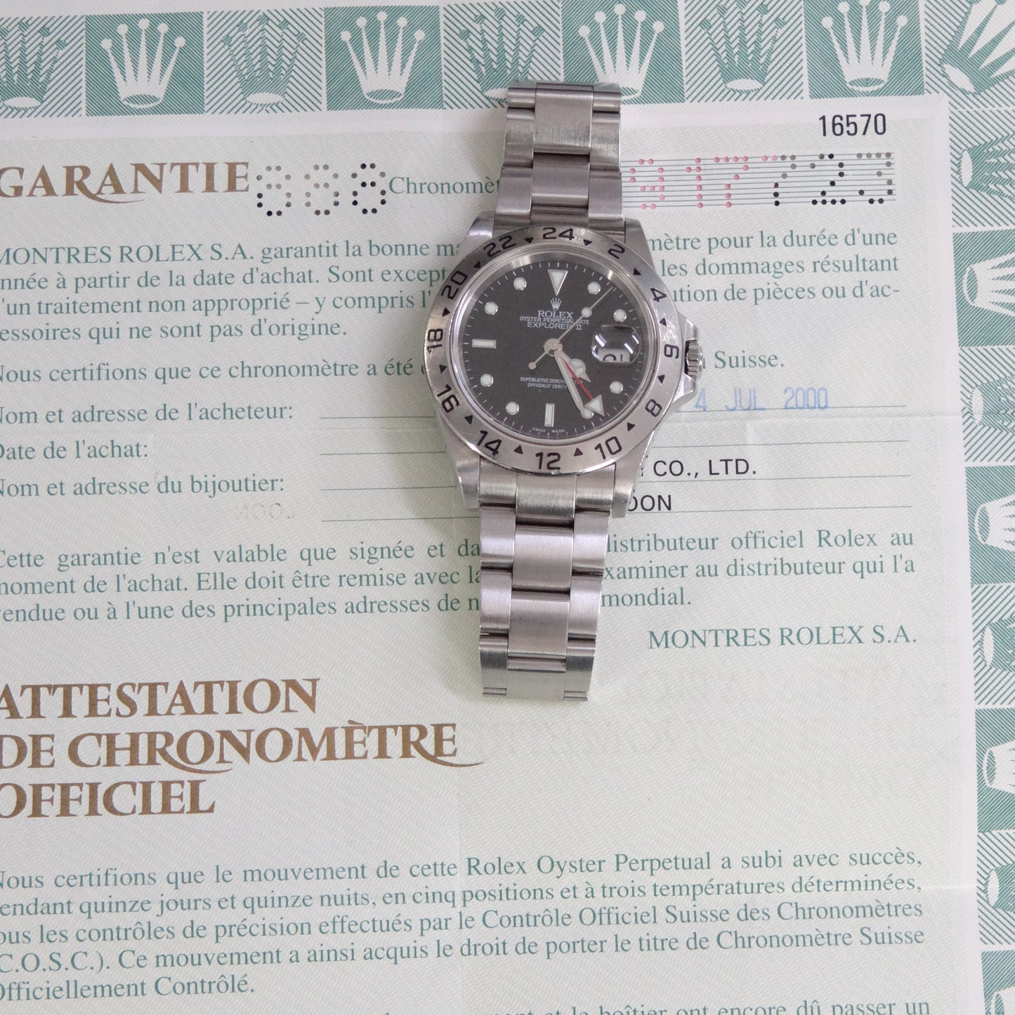 Rolex Explorer II 16570 #26194