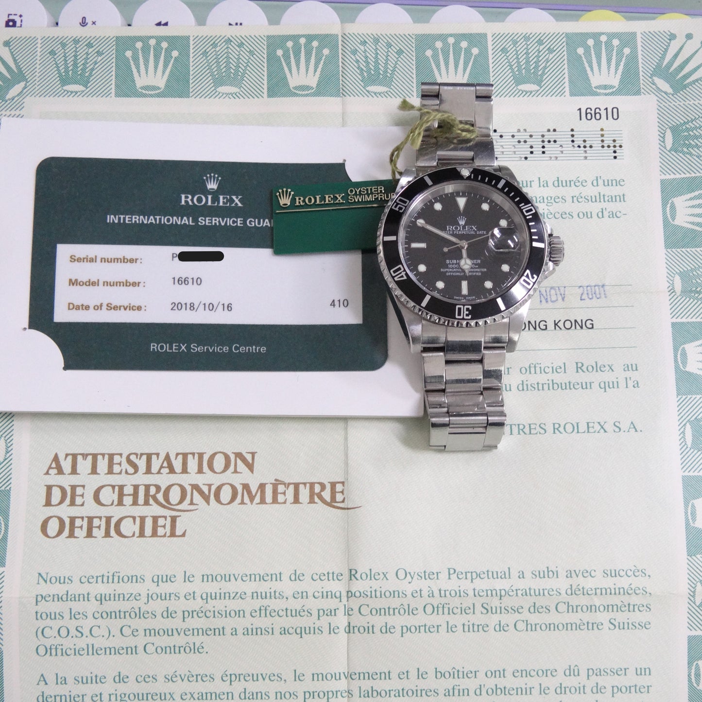 Rolex Submariner 16610 #26348