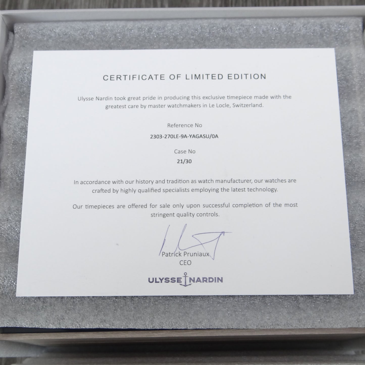 Ulysses Nardin FreakX 2303-270LE-9A-YAGASU #26675