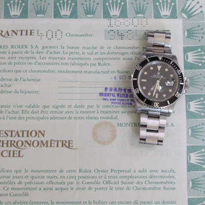 Rolex Submariner 16800 #26696