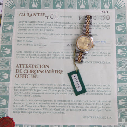 Rolex Ladies Datejust 69173 #26707