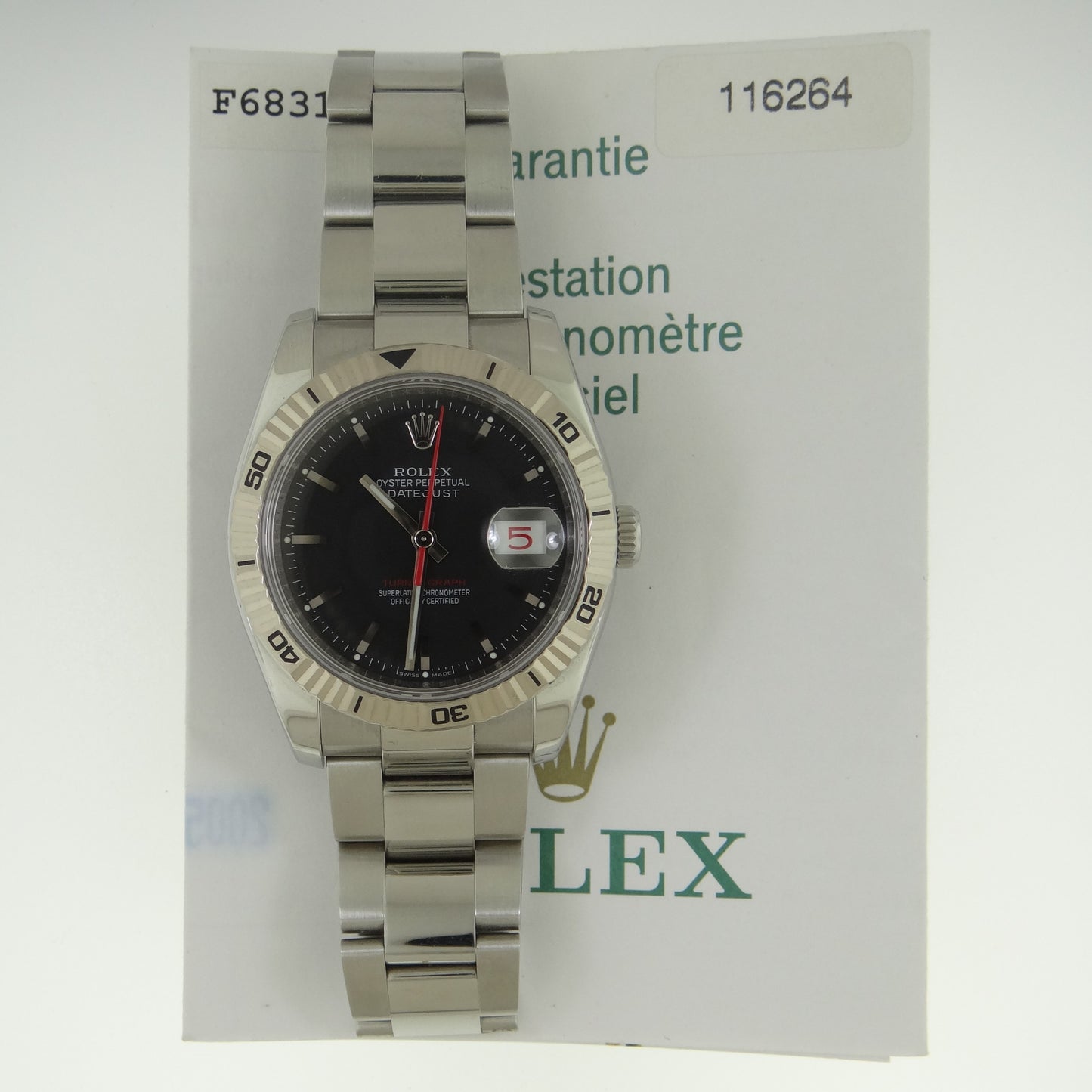Rolex datejust Turn-o-graph 116264 #26785