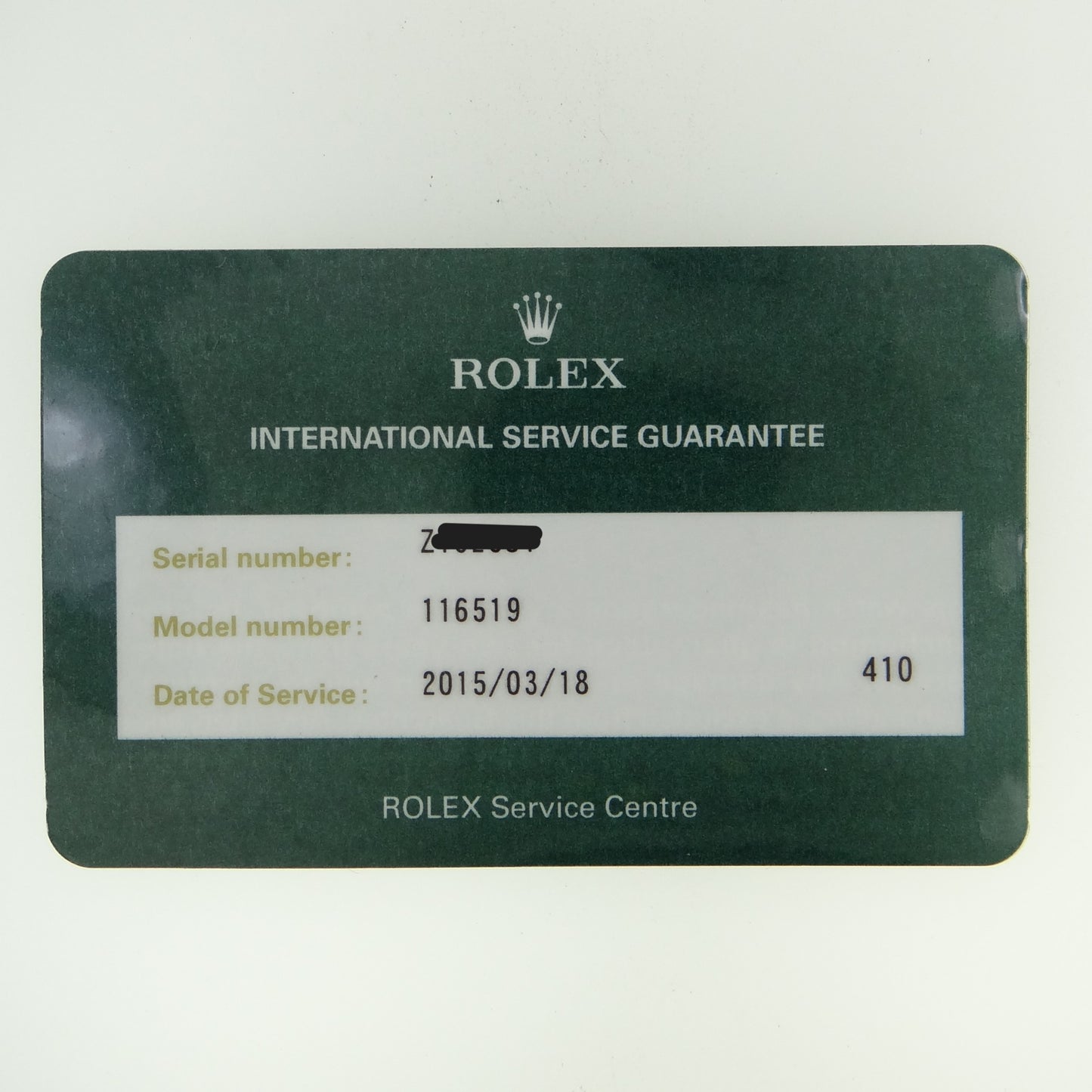 Rolex Daytona 116519 #26789