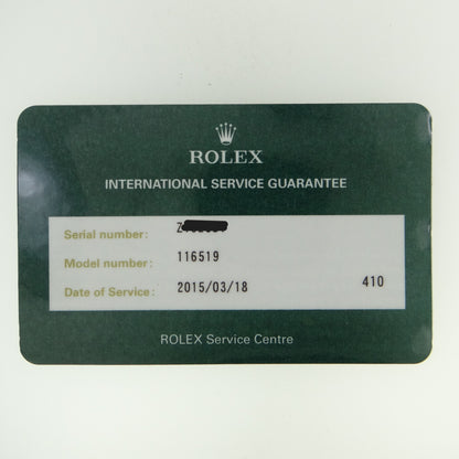 Rolex Daytona 116519 #26789