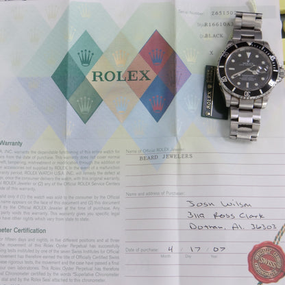 Rolex Submariner 16610 #26840