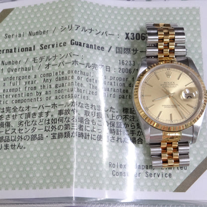 Rolex Mens datejust 16233 #26850