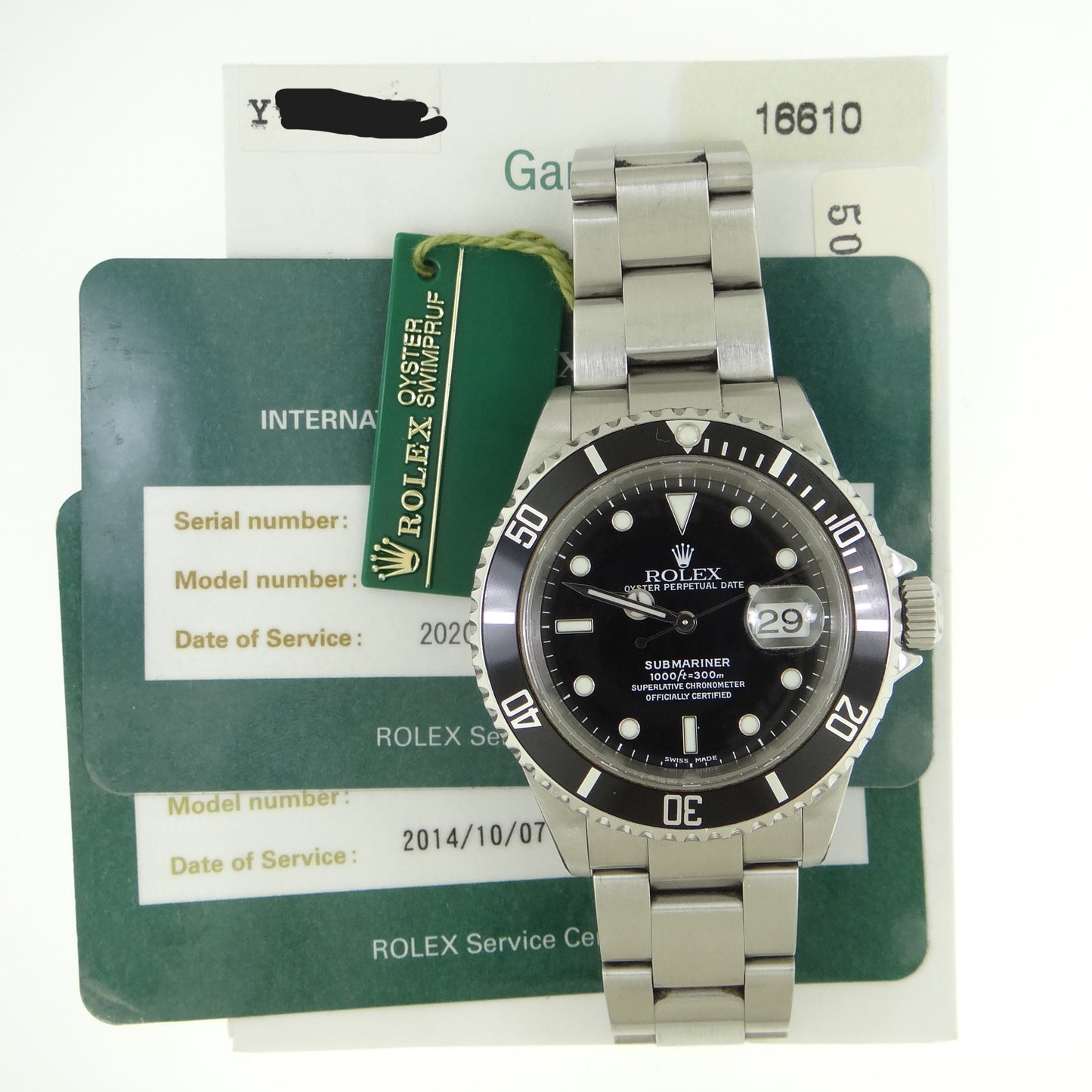 Rolex Submariner 16610 #26899