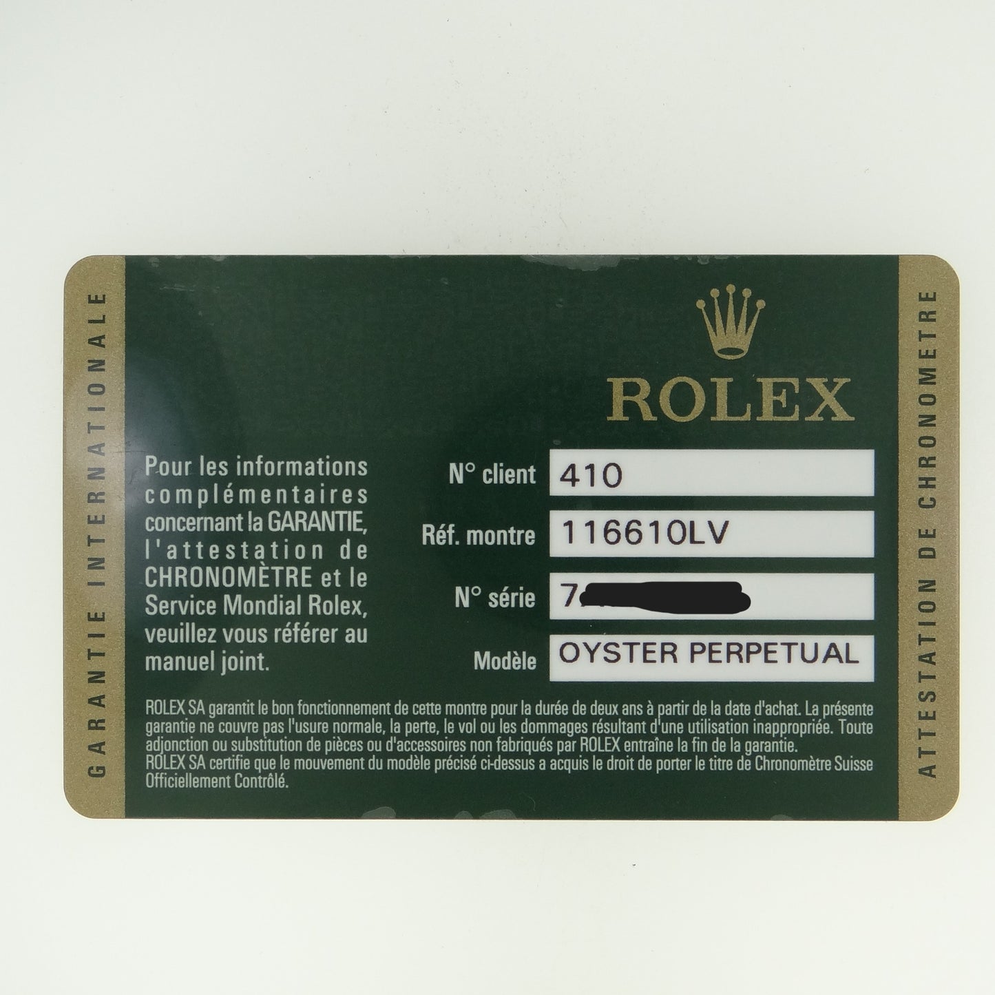 Rolex Submariner 116610LV #26921