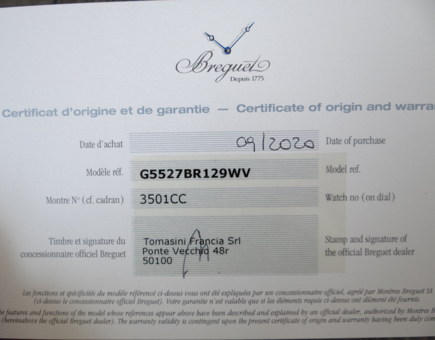 Breguet Watch 5527BR129WV #26916