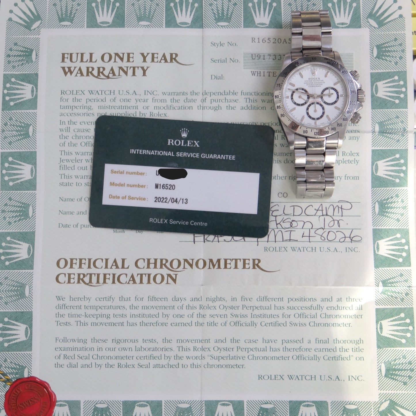 Rolex Daytona 16520 #26954