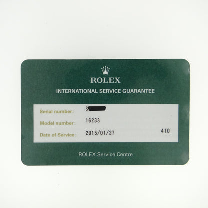 Rolex Mens Datejust 16233 #27321