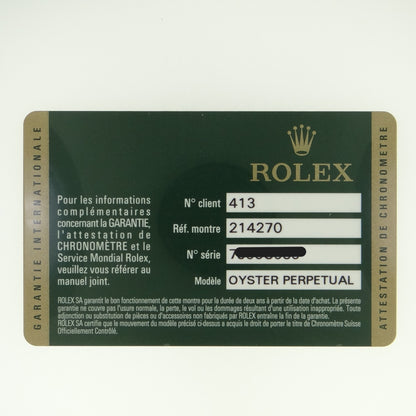 Rolex Explorer 214270 #26002