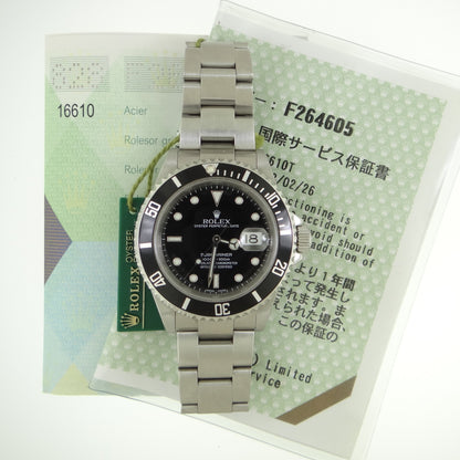 Rolex steel Submariner 16610 #26009
