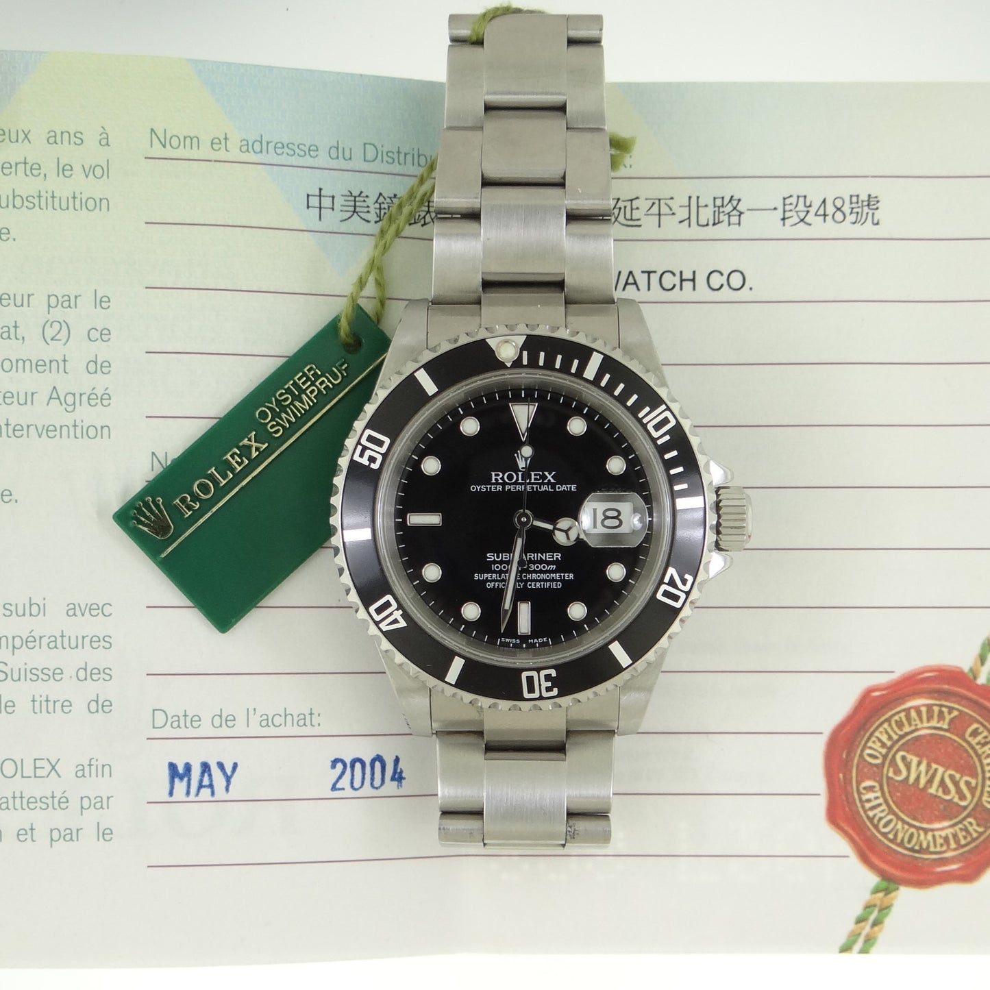 Rolex steel Submariner 16610 #26009