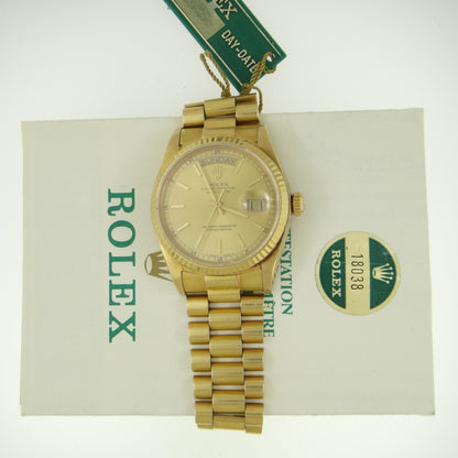Rolex Mens Daydate 18038 #27582