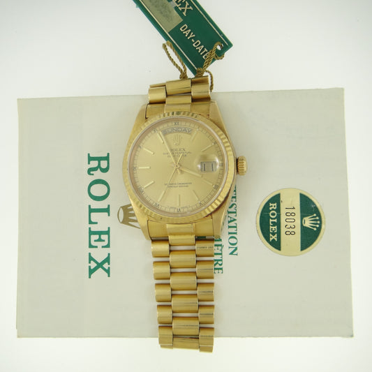 Rolex Mens Daydate 18038 #27582