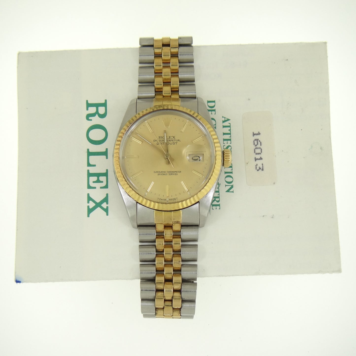 Rolex Mens Datejust 16013 #26060