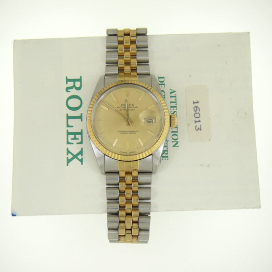 Rolex Mens Datejust 16013 #26060