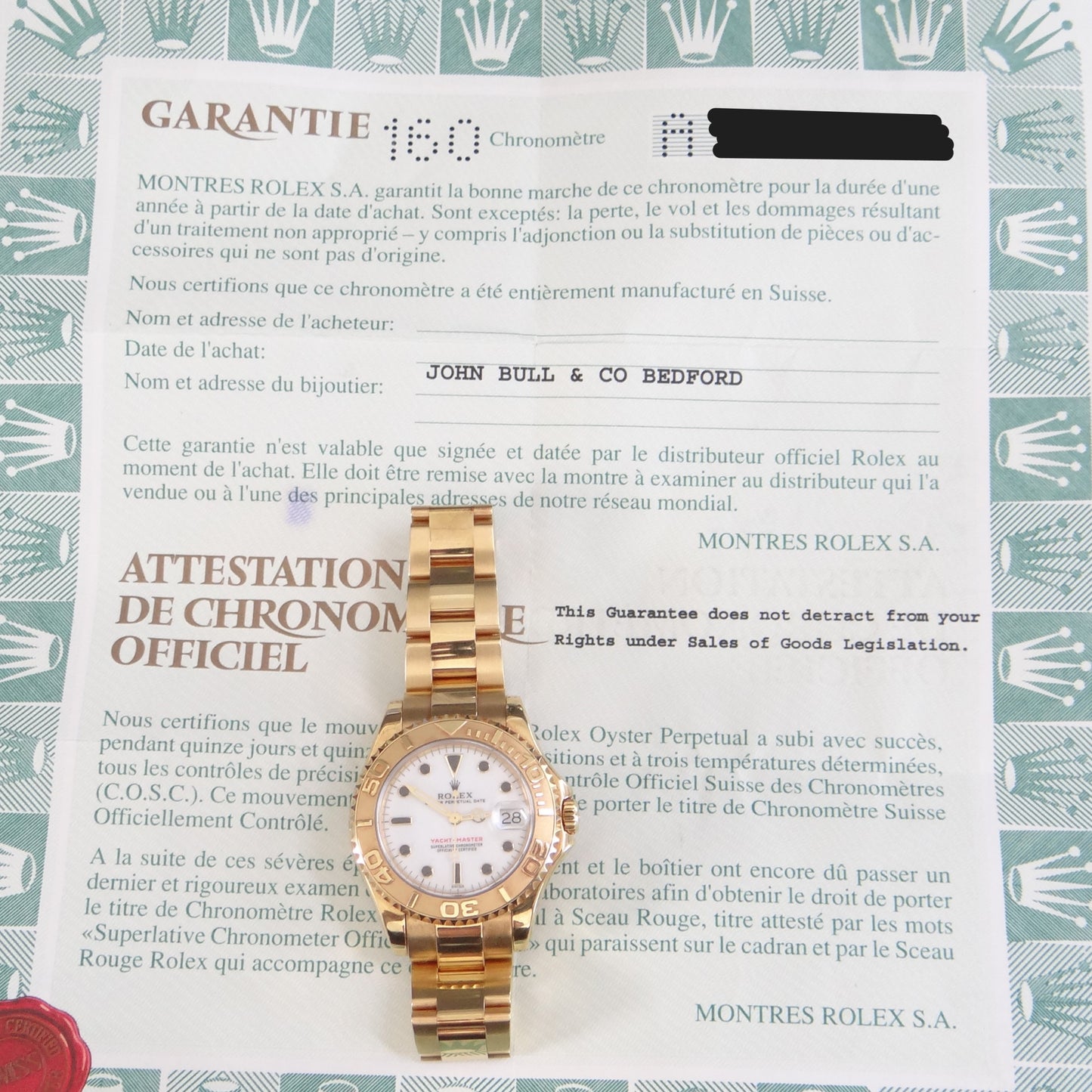 Rolex Midsize Yachtmaster 68628 #27800