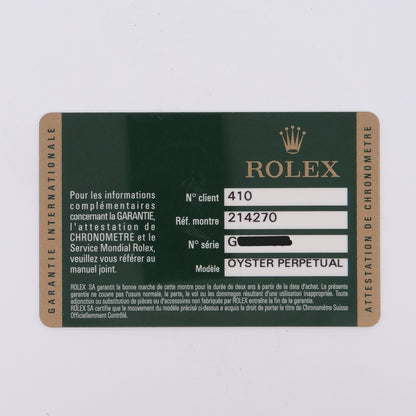 Rolex Explorer I 214270 #27824