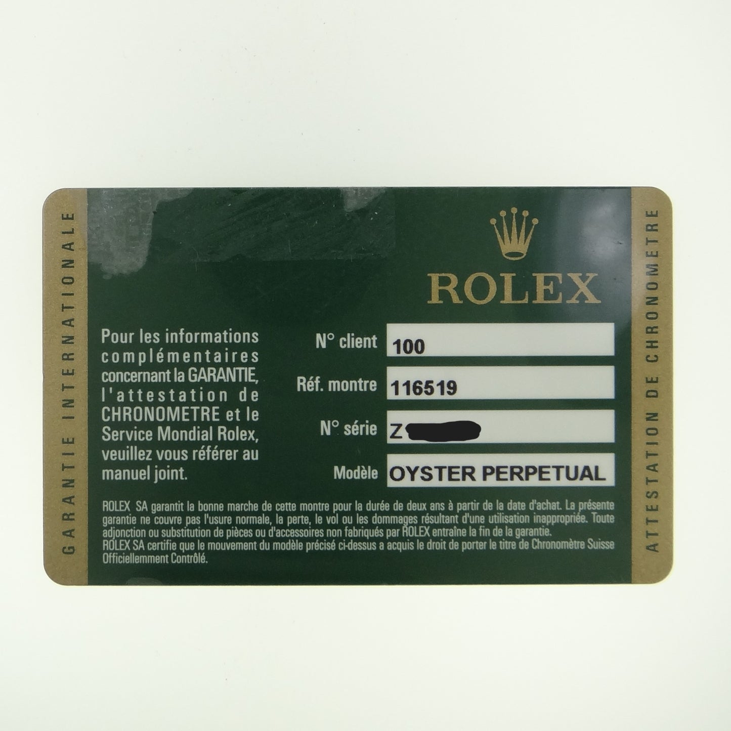 Rolex Daytona 116519 #26110