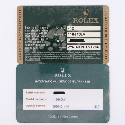 Rolex Submariner 116610lv #27862