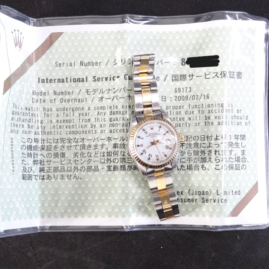 Rolex Ladies Datejust 69173 #27873