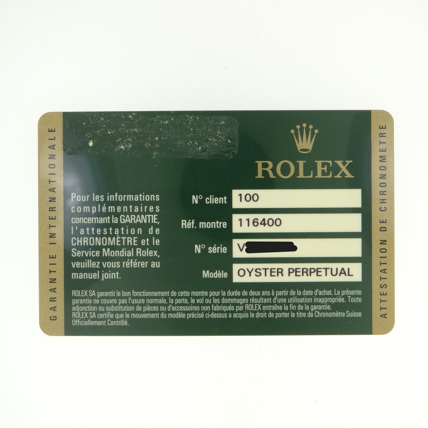 Rolex Milgauss 116400 #26163