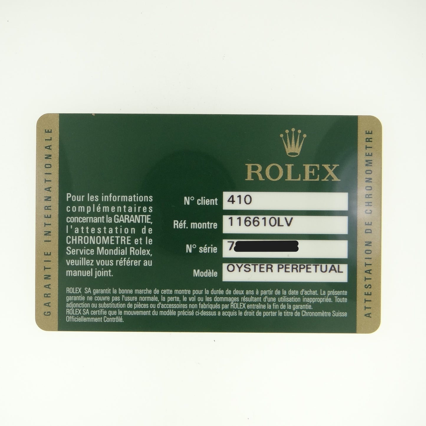 Rolex Submariner 116610LV #26220