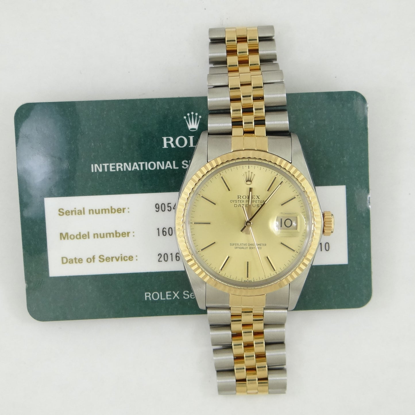 Rolex mens Datejust 16013 #26261