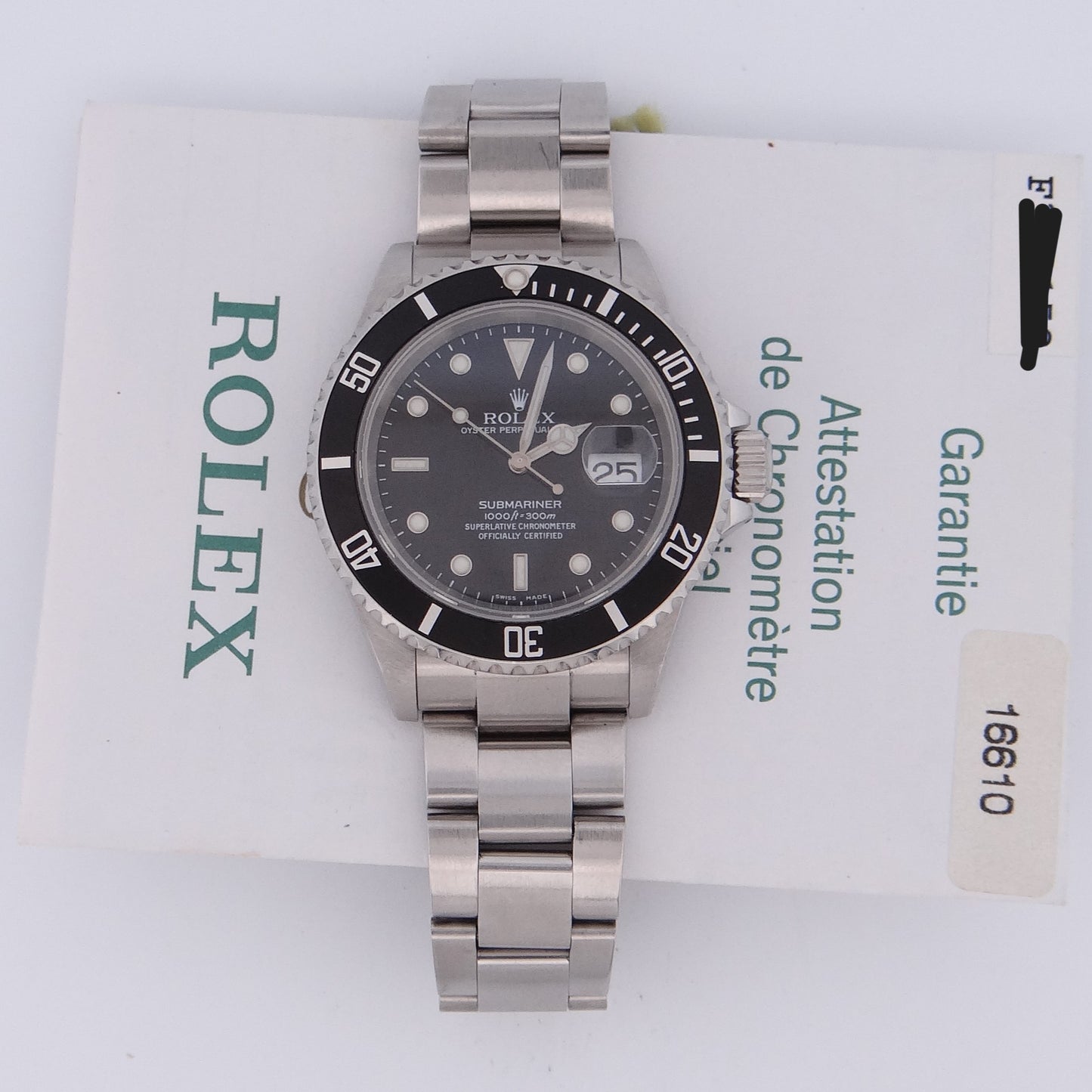 Rolex Submariner 16610 #27987
