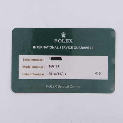 Rolex Submariner 16610 #27987