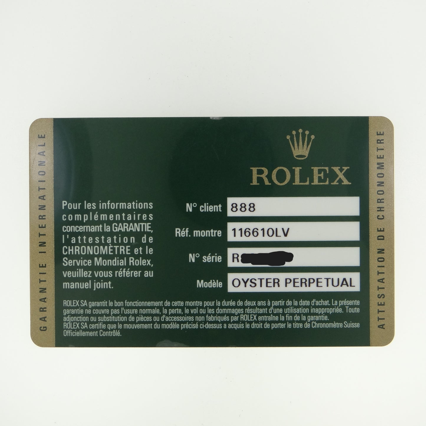 Rolex Submariner 116610LV #26321