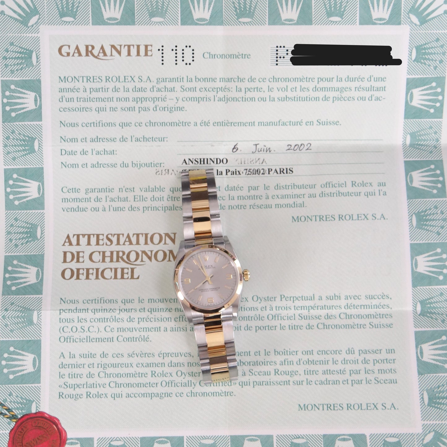 Rolex Midsize oysrterperpetual 77483 $28001
