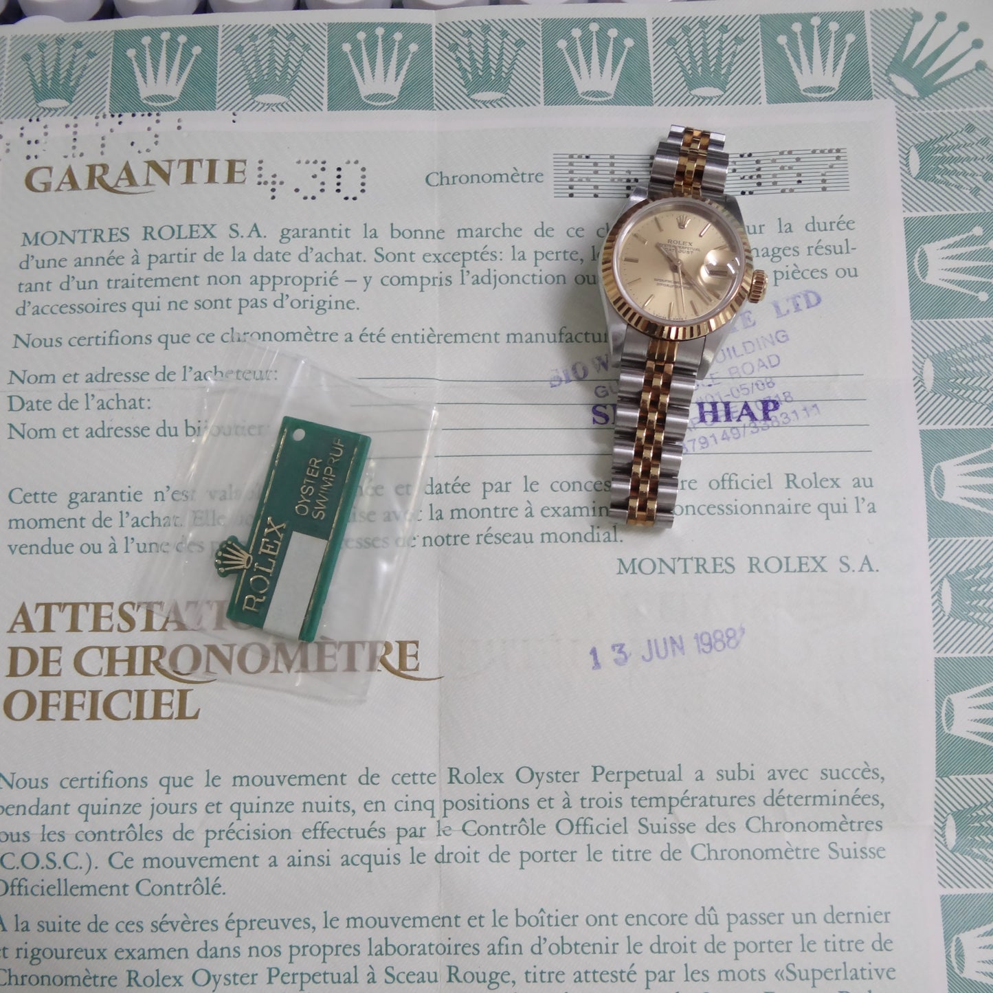 Rolex Ladies Datejust 69173 #26330