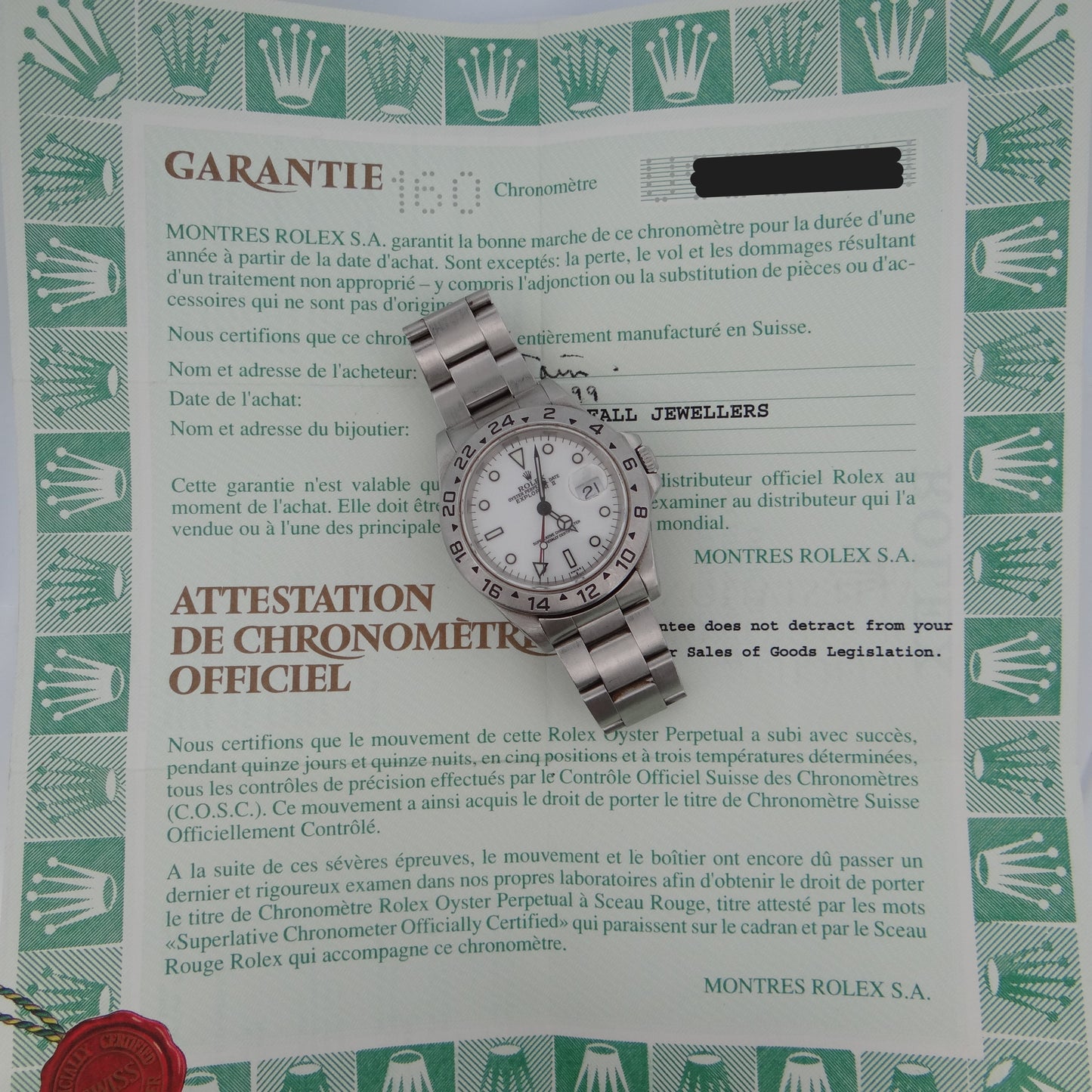 Rolex Explorer II 16570 #28107