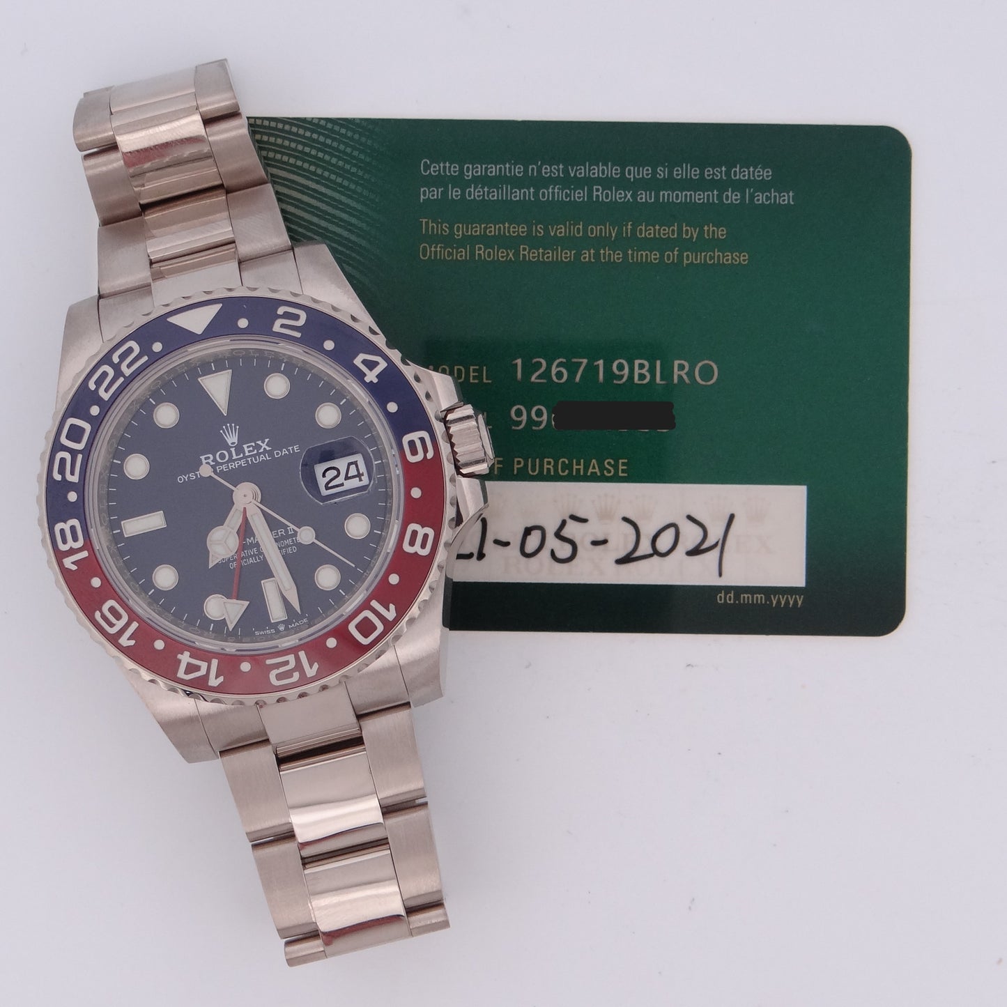 Rolex GMT Master II 126719BLRO Blue dial #28063