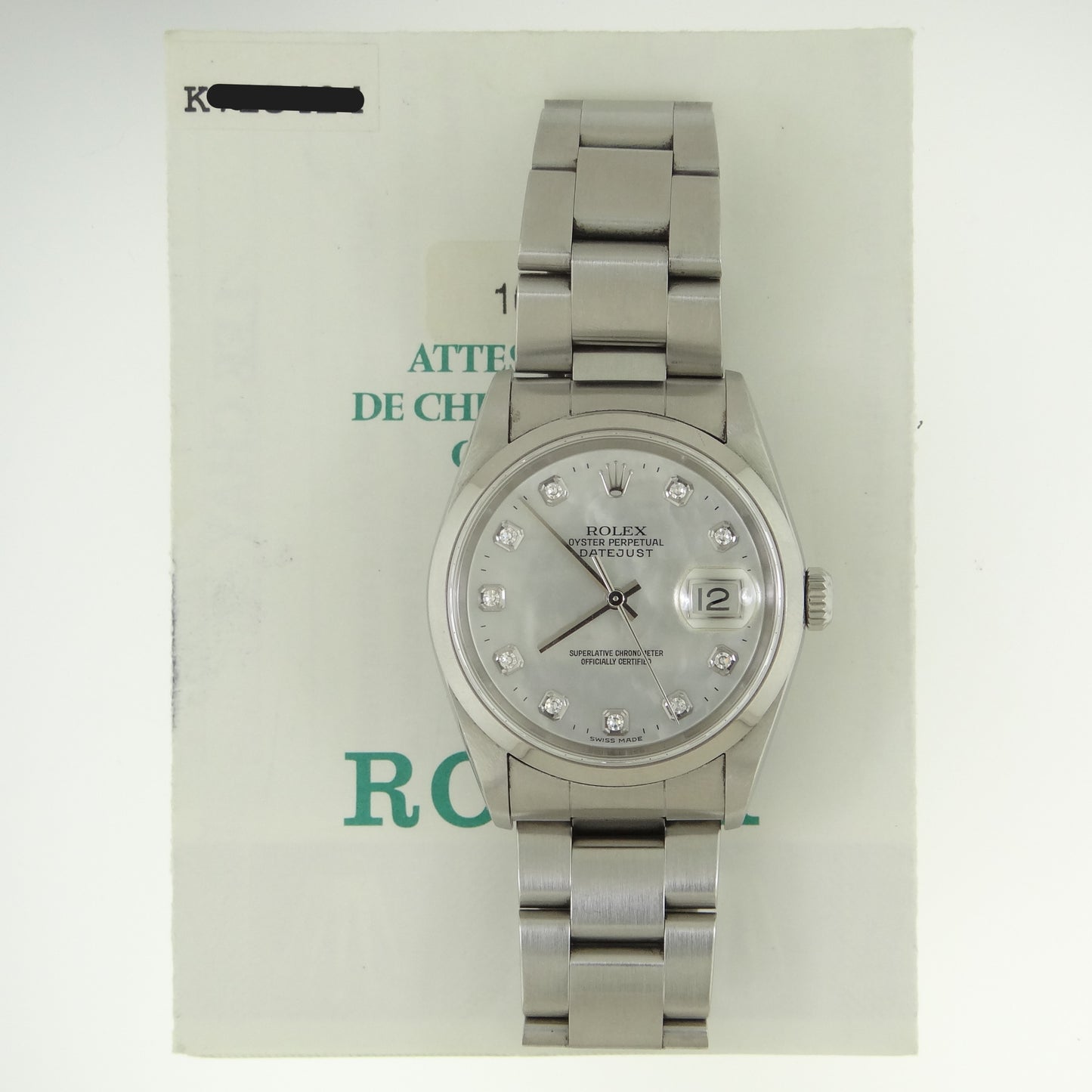 Rolex mens Datejust 16200 #26436