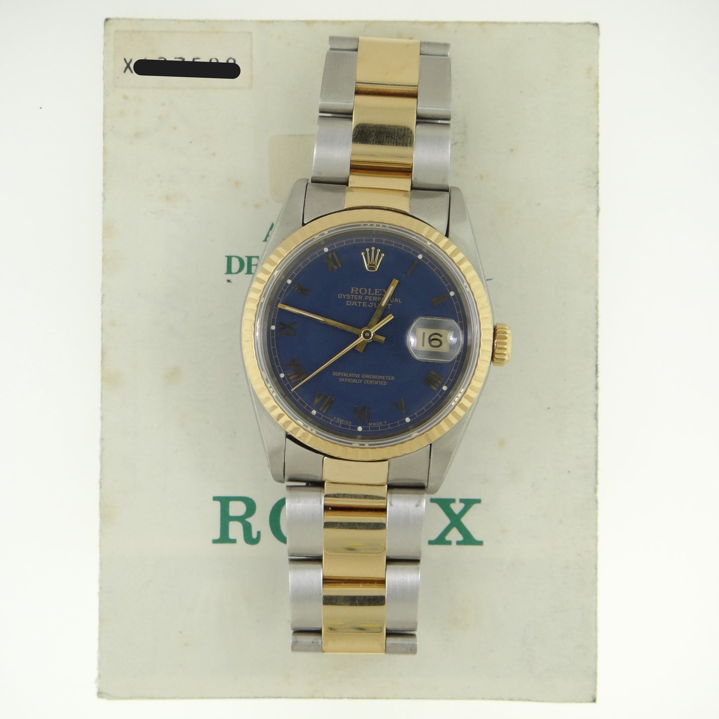 Rolex mens Datejust 16233 #26449