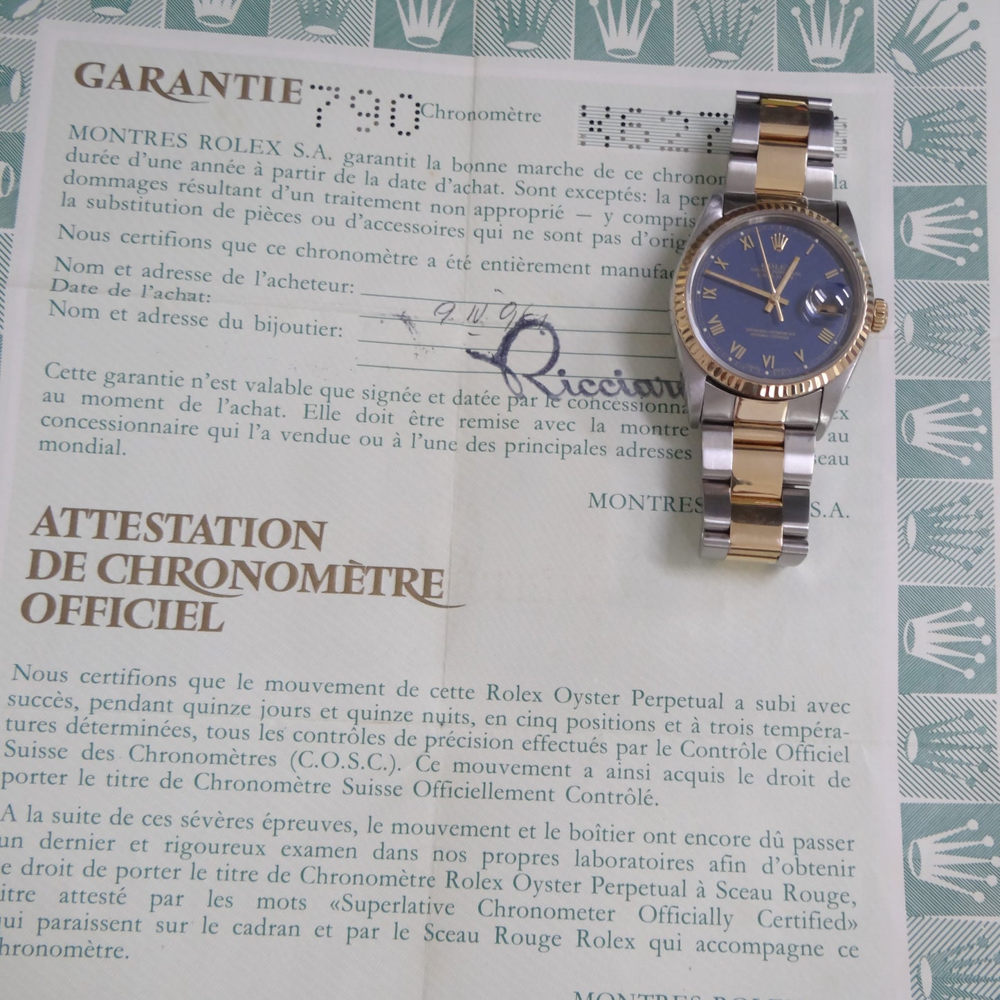 Rolex mens Datejust 16233 #26449