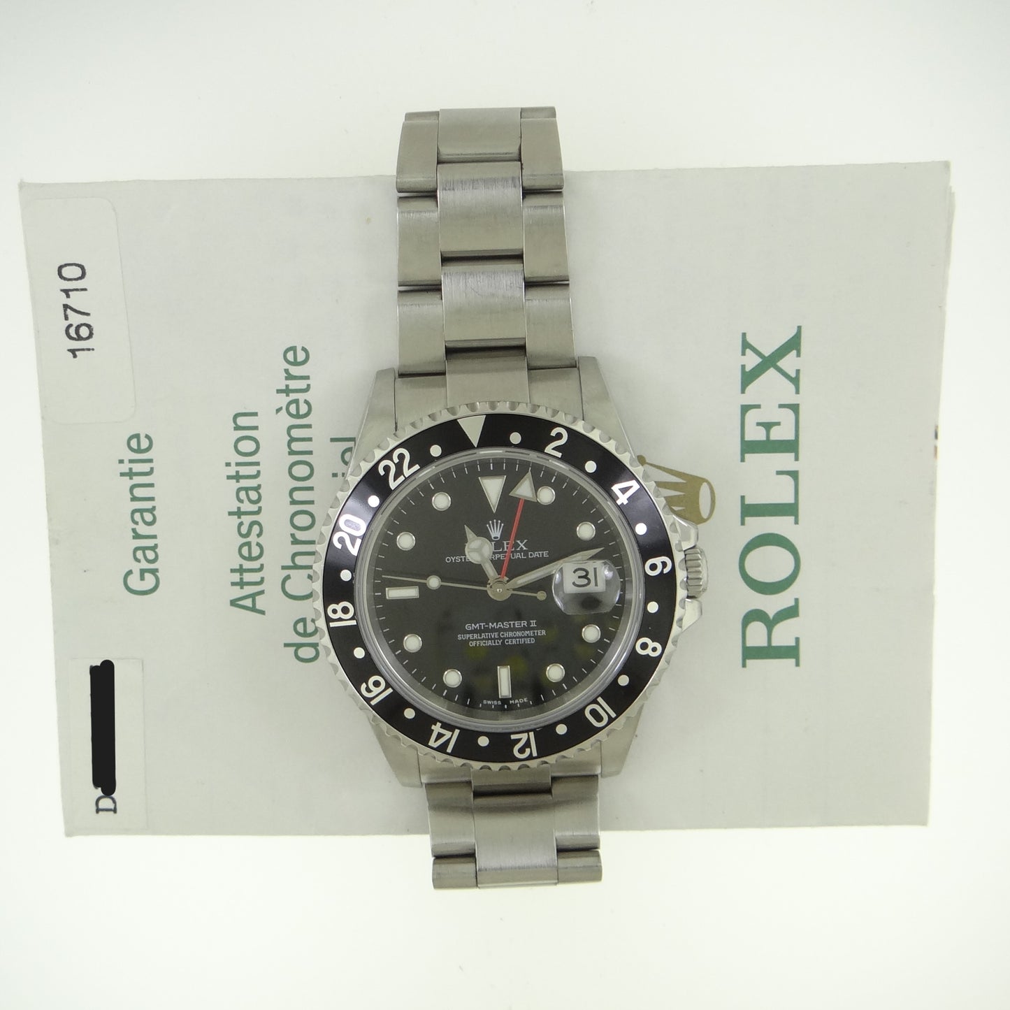 Rolex Gmt master II 16710 #26410