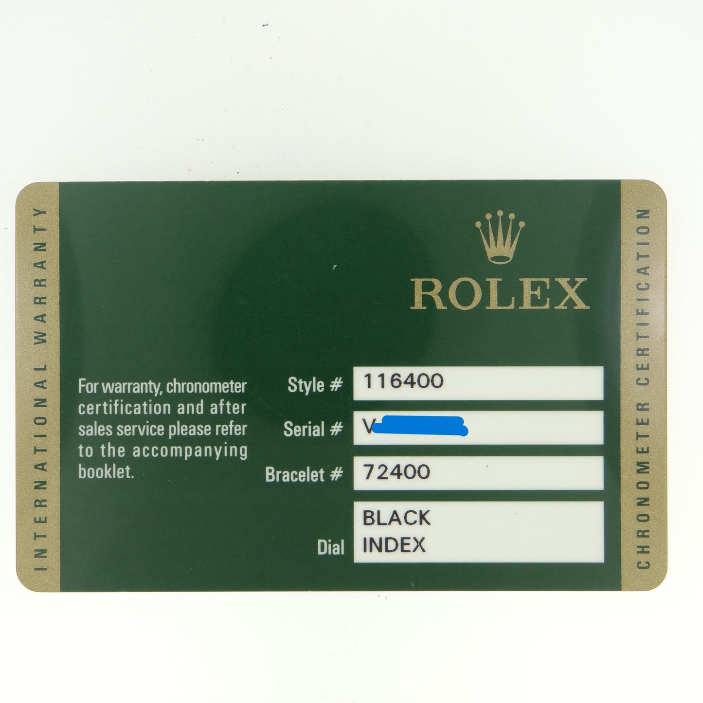 Rolex Milgauss 116400 #26538