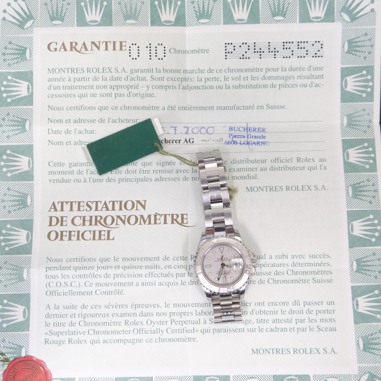 Rolex Ladies Yachtmaster 169622 #26571