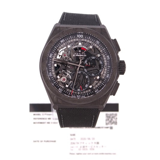 Zenith 10.9000.9004/96.R921 Defy Skeleton "Black Carbon"