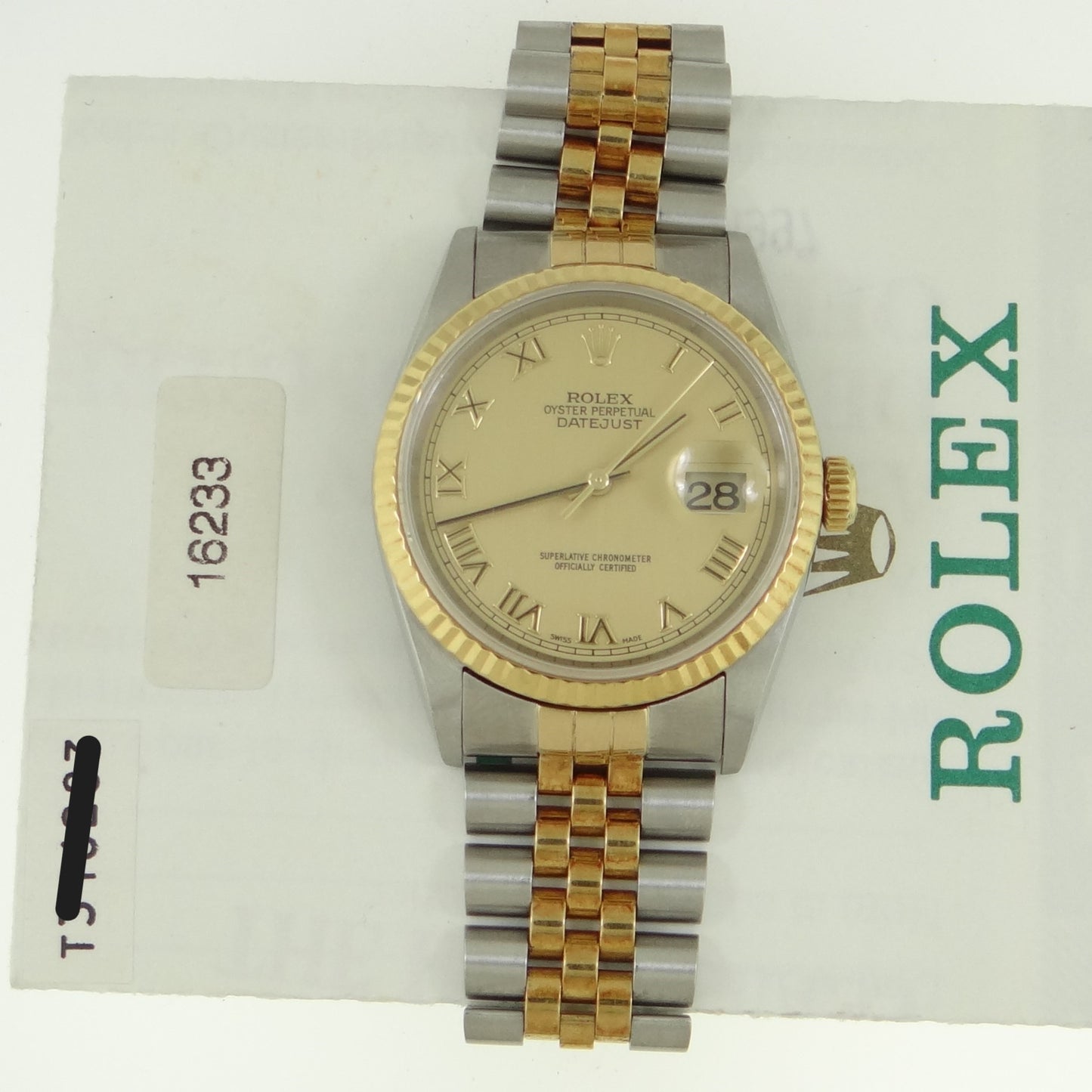 Rolex Mens Datejust 16233 #26592