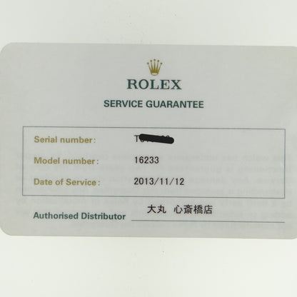 Rolex Mens Datejust 16233 #26592