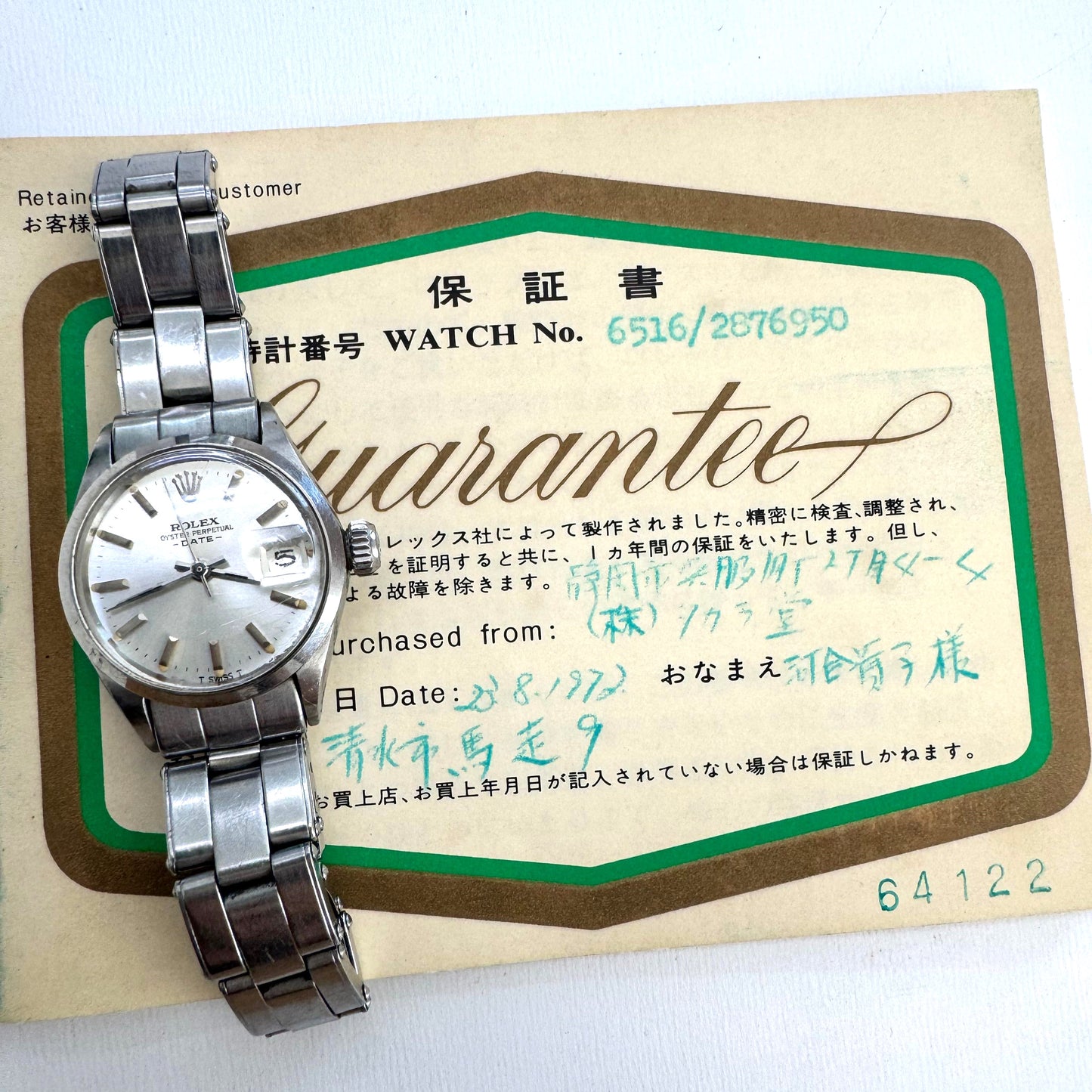 Rolex Ladies Date 6516 #27421